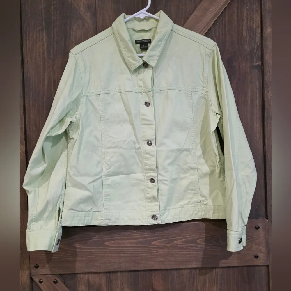 Great Northwest Lemongrass Jean Jacket Size Large